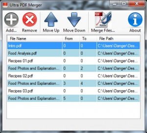 Ultra PDF Merger Page Selection
